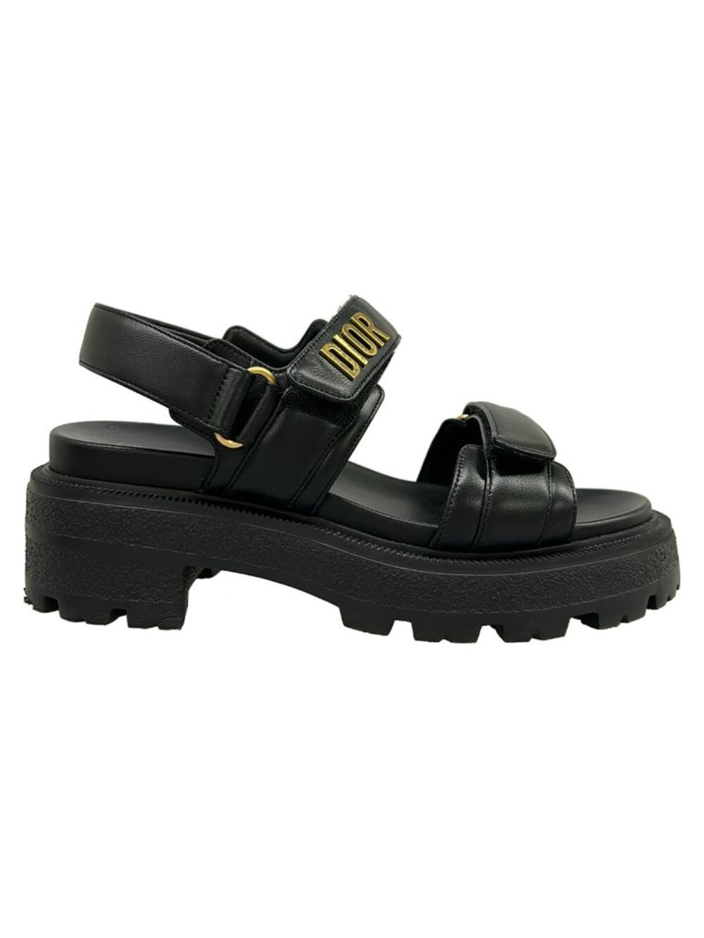 Dior Sandals 37.5 Act Black Lambskin - Picture 4 of 14